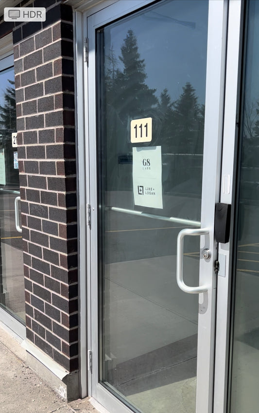 front door of Luke+Logan HQ